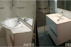 Cambio mueble de baño ROCA